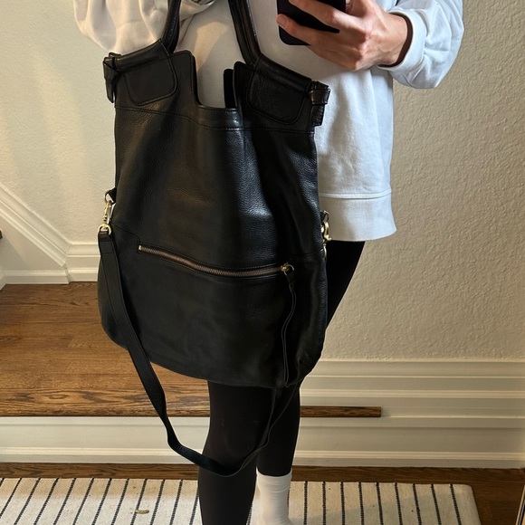 Foley + Corrina leather tote purse, convertible - Picture 4 of 11